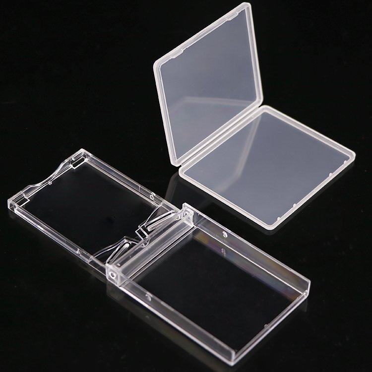 Plastic Storage Photocard Slim Acrylic Memory Credit ID SIM Card Tray Holder Clear Name NM Card Packaging Business Card Case