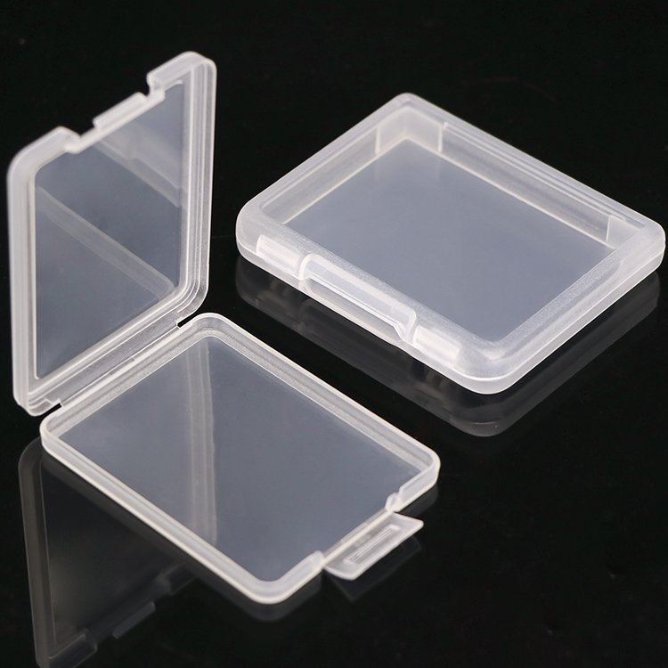 Plastic Storage Photocard Slim Acrylic Memory Credit ID SIM Card Tray Holder Clear Name NM Card Packaging Business Card Case