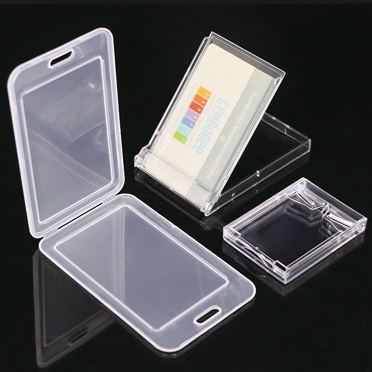 Plastic Storage Photocard Slim Acrylic Memory Credit ID SIM Card Tray Holder Clear Name NM Card Packaging Business Card Case