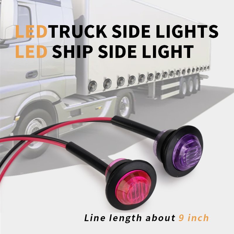 Truck Trailer Round Signal Lights LED Side Marker and Clearance Lights