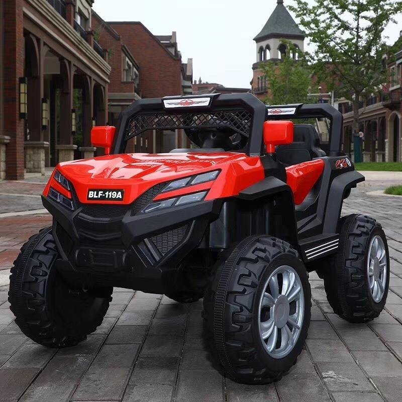 Wholesale 12V Baby ATV Electric Big Car With Remote Control Kids UTV Ride-on Car Toy Rubber Wheels Foot-Powered
