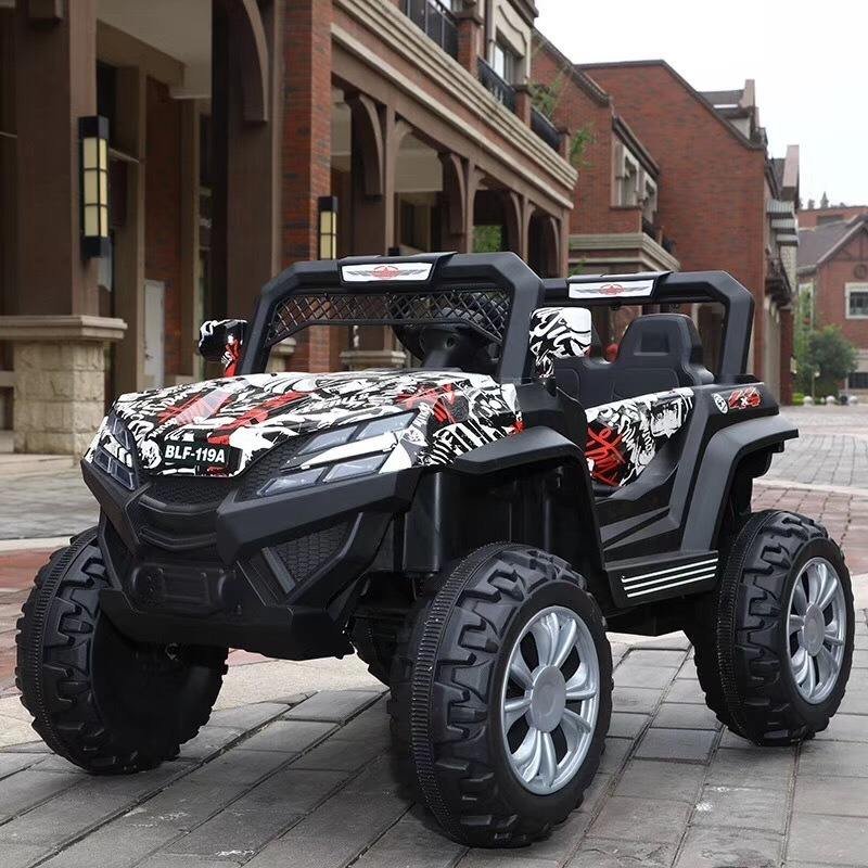 Wholesale 12V Baby ATV Electric Big Car With Remote Control Kids UTV Ride-on Car Toy Rubber Wheels Foot-Powered
