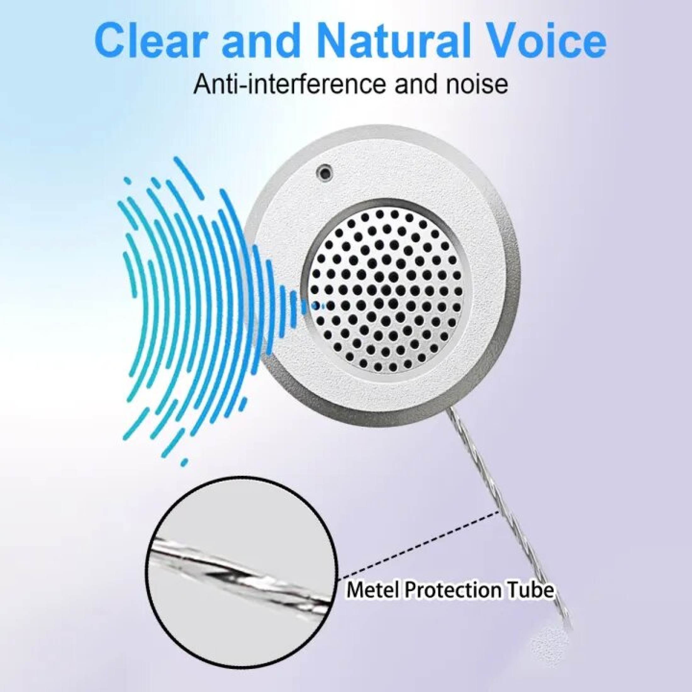 Anti-interference Dual-Way Intercommunication Microphone Talk Through Glass Bank Window Intercom System E330-M
