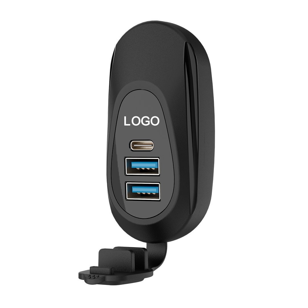 12V/24V Qc3.0 Pd3.0 Output Waterproof 24 Volt Car Charger Double Usb Changer Accessory Power Socket Bus Usb Charger