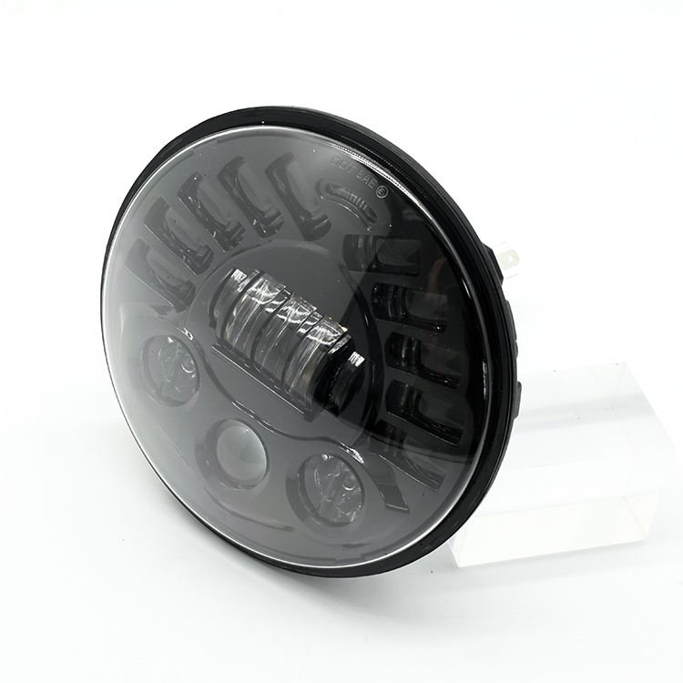Car Accessories Led Driving Light Dual Color High Low Beam 3535 Led Chip 7inch Round Led Projector Headlight for Truck Wrangler