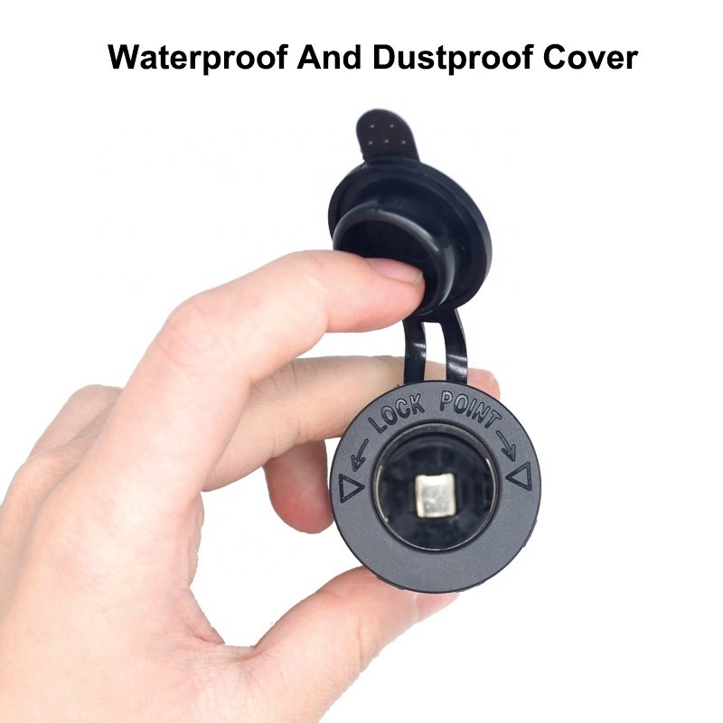 Receptacle USB Outlet 24V Cigar Lighter Socket DC 12V Cigarette Socket for Marine Car