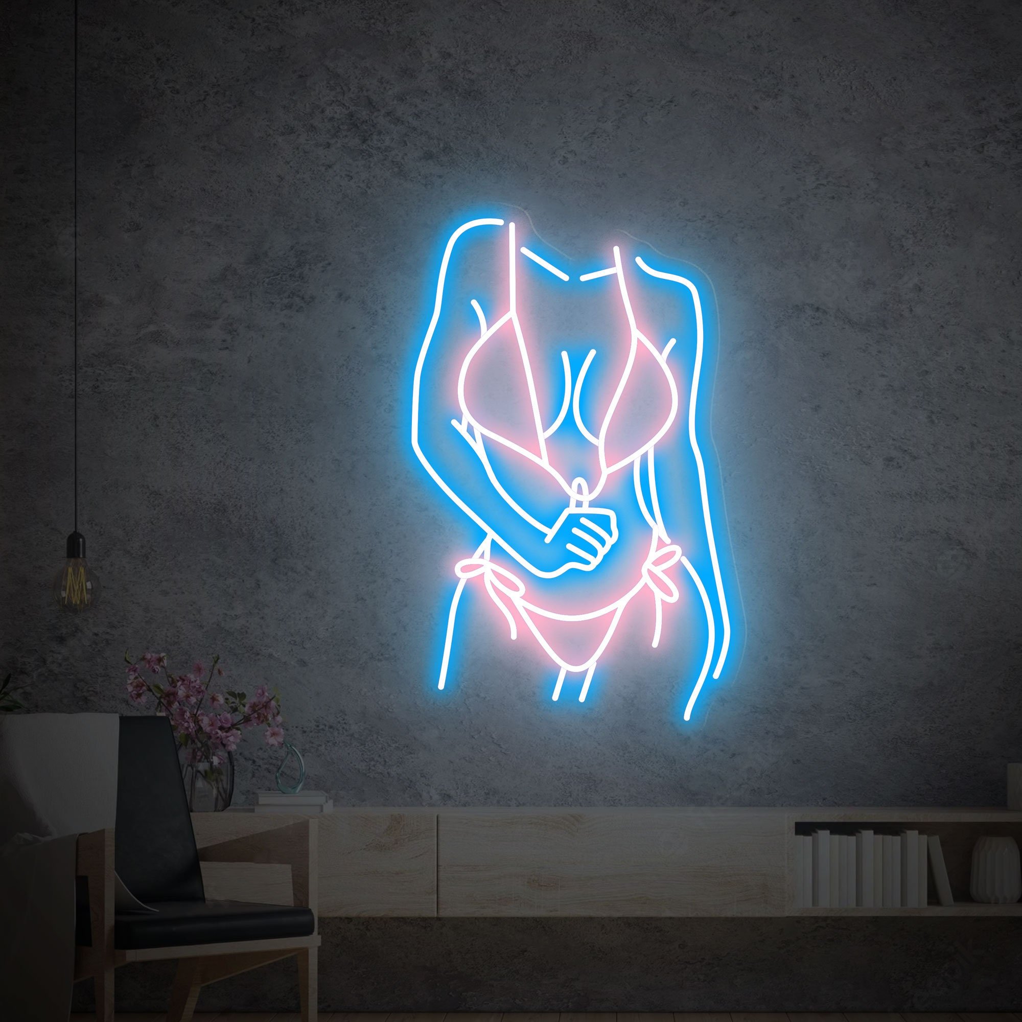 2024 New Sign for bar Shop Bedroom Holiday Lady Neon Lights Neon Sign Sexy Lady Neon Sign