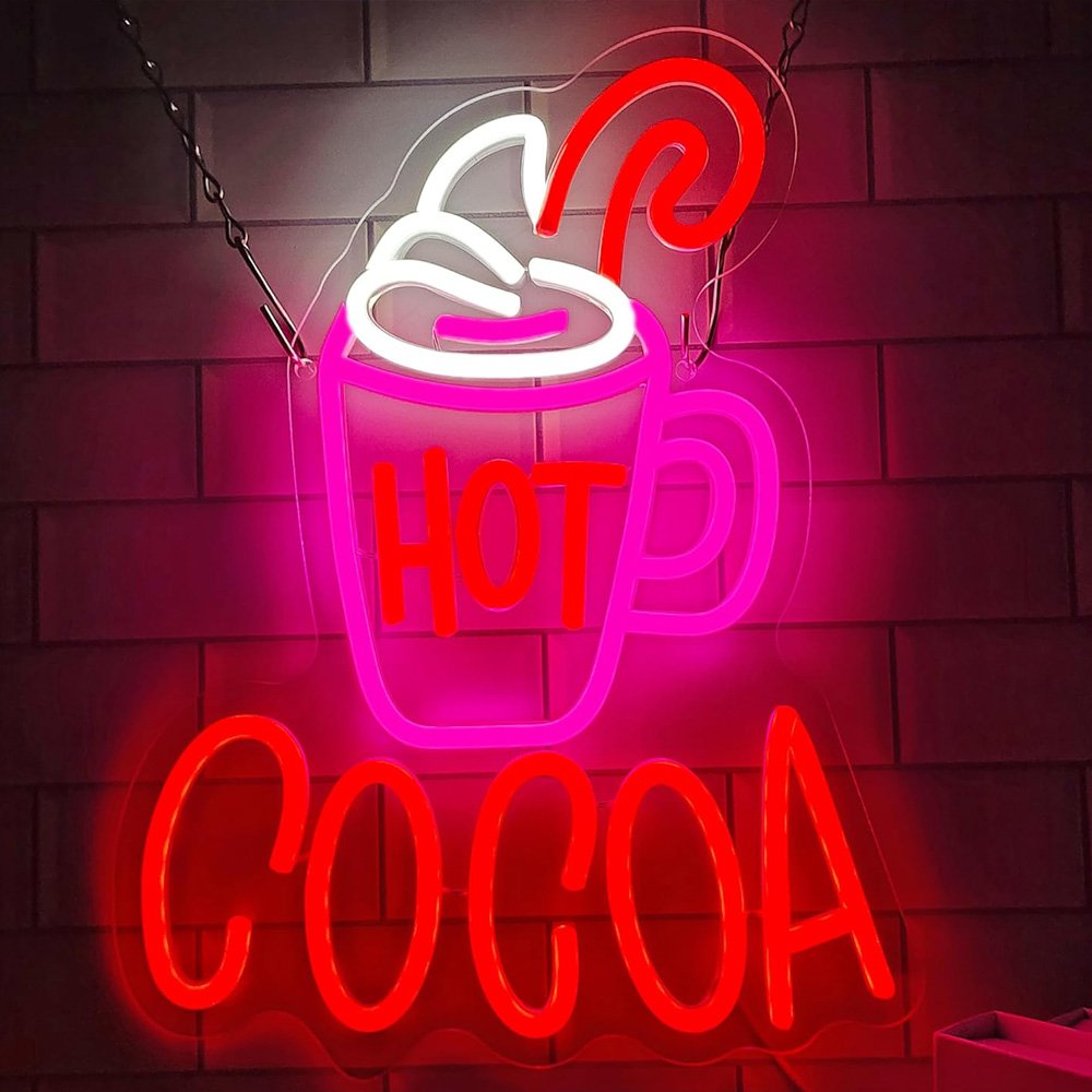 Eye-catching Advertising LED Neon Sign No MOQ Coffee Cafe Restaurant Store Shop Decor Custom Wall Hanging Neon Sign