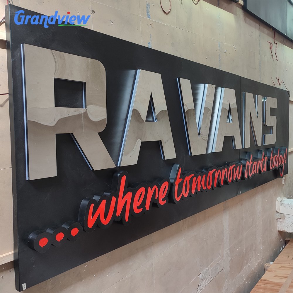 Store Company Brand logo Letter Sign Backlit Business Led Custom Channel Signs for Business 3d Led Sign Board Outdoor
