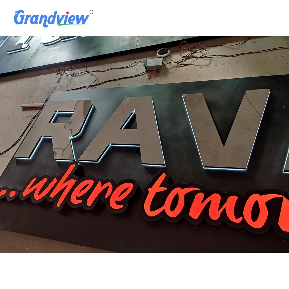 Store Company Brand logo Letter Sign Backlit Business Led Custom Channel Signs for Business 3d Led Sign Board Outdoor