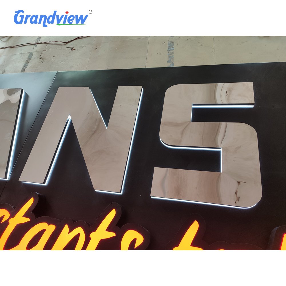 Store Company Brand logo Letter Sign Backlit Business Led Custom Channel Signs for Business 3d Led Sign Board Outdoor