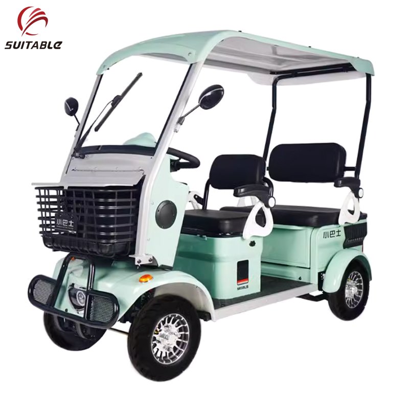 6 Seater Four Wheeled Sightseeing Bus Car Electric Four Wheel Golf Cart Mini Golf Cart Club Car