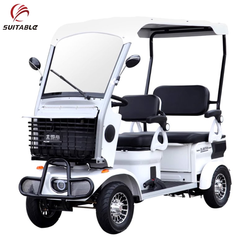 6 Seater Four Wheeled Sightseeing Bus Car Electric Four Wheel Golf Cart Mini Golf Cart Club Car
