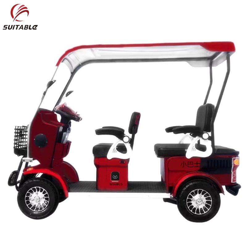 6 Seater Four Wheeled Sightseeing Bus Car Electric Four Wheel Golf Cart Mini Golf Cart Club Car