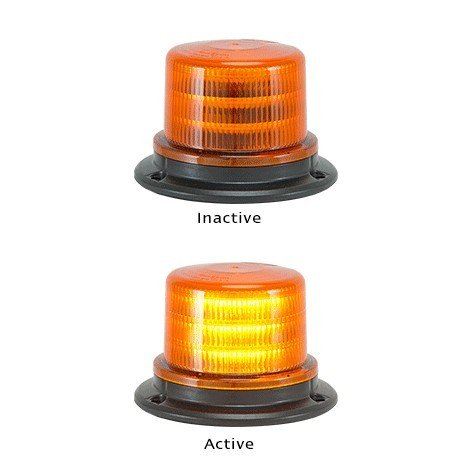 LED Autolamps LED Auto Beacon Amber 10 To 30V Permanent Mount