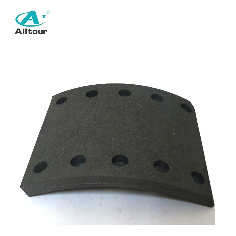 China Alltour Brake Lining OE Manufacturer 100%non-asbestos for BPW DAF SAF Steyr Achsen Acerbi Truck Bus Brake Lining WVA19032