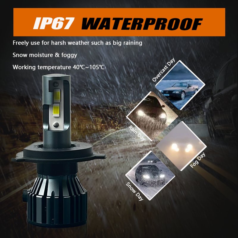 KingEagle M3-H4 CSP LED Headlight Factory Wholesale High Quality H1 H3 H7 H4 9005 HB3 9006 HB4 H8 H11 COB Led Headlight