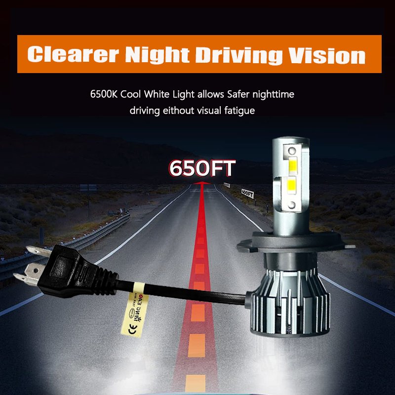 KingEagle M3-H4 CSP LED Headlight Factory Wholesale High Quality H1 H3 H7 H4 9005 HB3 9006 HB4 H8 H11 COB Led Headlight