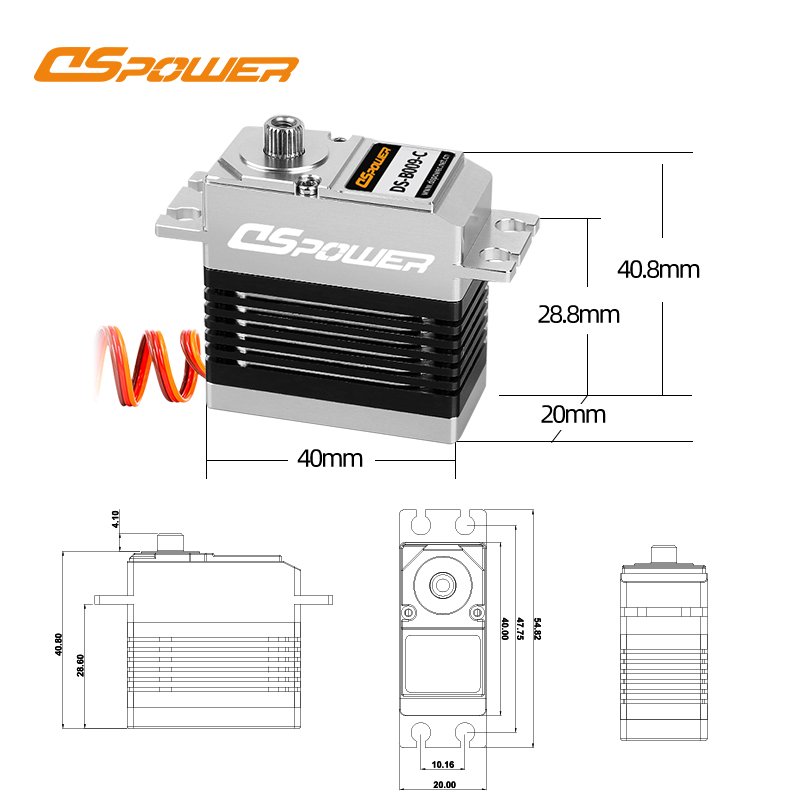 Waterproof 25kg 35kg Servo High Speed Metal Gear Digital Rc Car Baja Servo 25t Arm for Rc Jet Engine