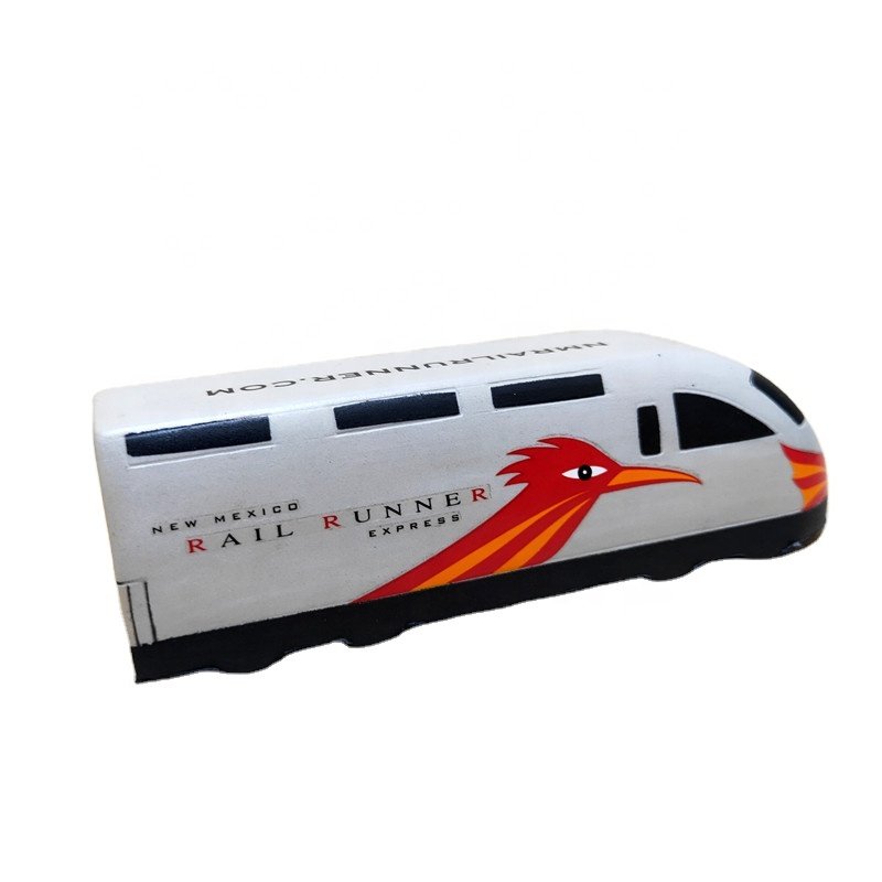 Custom PU Foam Train Engine Stress Ball Eco-friendly Material for Kids Pu Stress Ball Anti Stress Toy