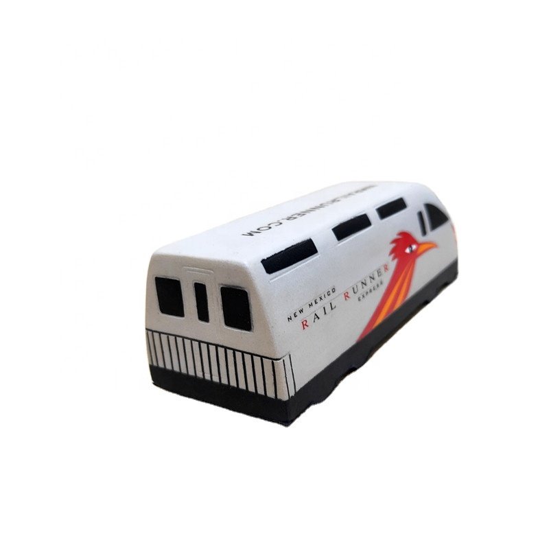 Custom PU Foam Train Engine Stress Ball Eco-friendly Material for Kids Pu Stress Ball Anti Stress Toy
