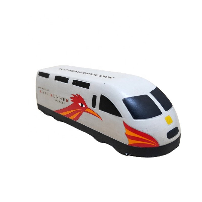 Custom PU Foam Train Engine Stress Ball Eco-friendly Material for Kids Pu Stress Ball Anti Stress Toy