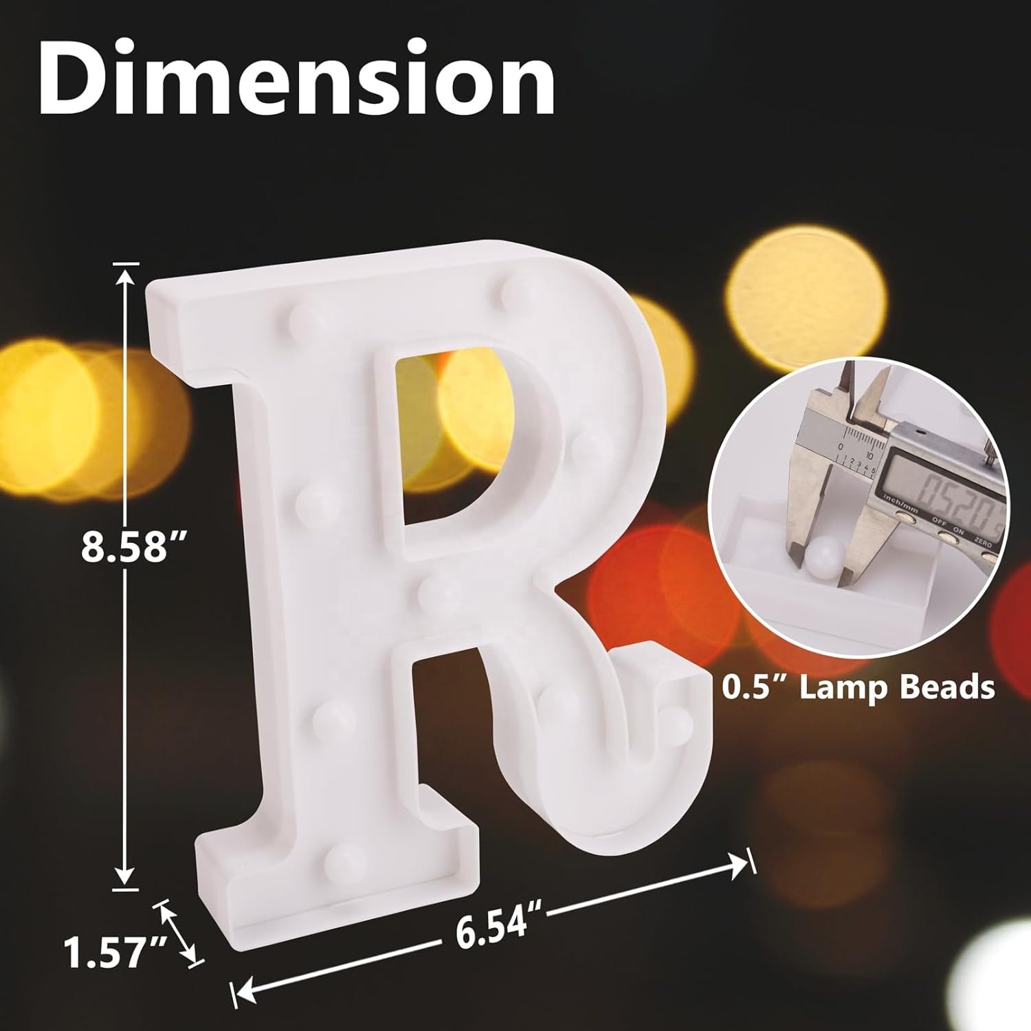 26 Alphabet Battery Powered LED Marquee Sign for Home Decor AC Powered Night Light Advertising Sign for Park
