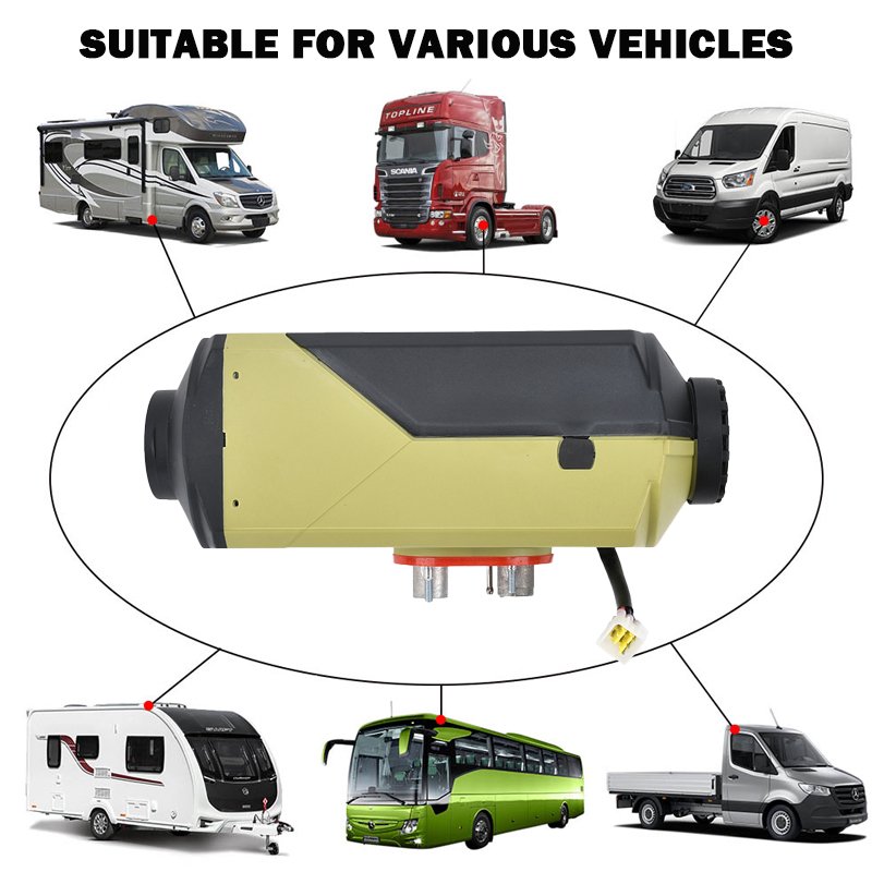 New 12V 24V 2kw 5KW Plastic Car Electrical Diesel Air Heater Parking and Heating for Cars RV Bus