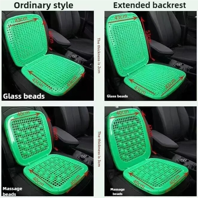 Hot Sale Luxury Modern Style Auto Truck Car Seat Cover Comfortable Summer PU Leather Front Plastic Cold Cushion Accessories