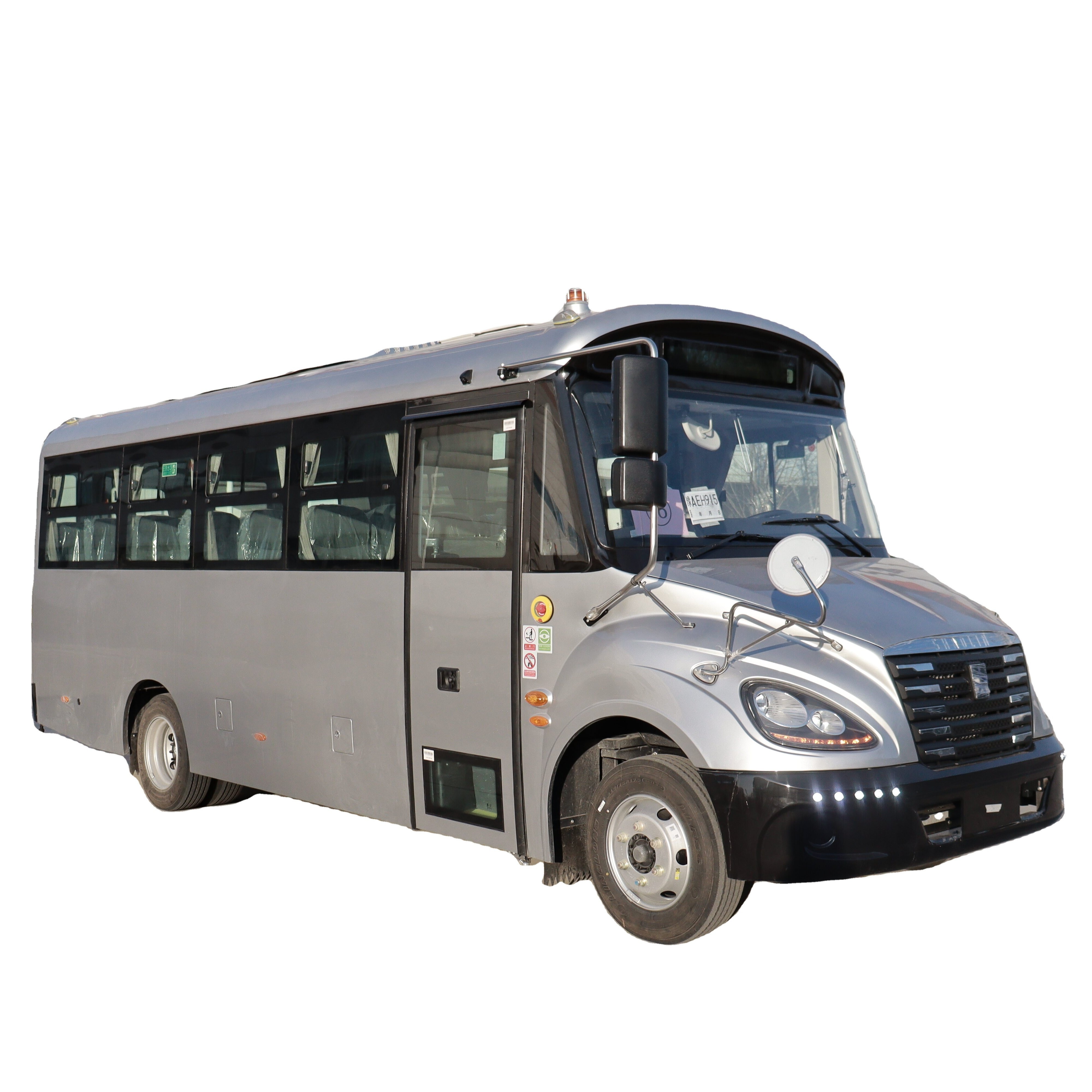 Used Shuttle School Bus for Sale for Employee Commuting & Sport Team Manual Transmission Front Engine LHD Steering