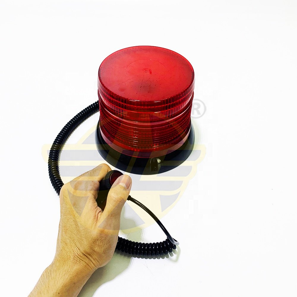 LED Car Roof Work Light Bar Red Strobe Warning Lamp Spot Beacon Light for Trailer Bus Forklift Fire Truck