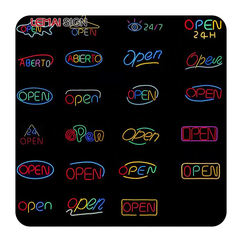 Customized logo Text LED Neon Light Flexible logo Acrylic bar Atmosphere Layout Artificial Neon Light logo