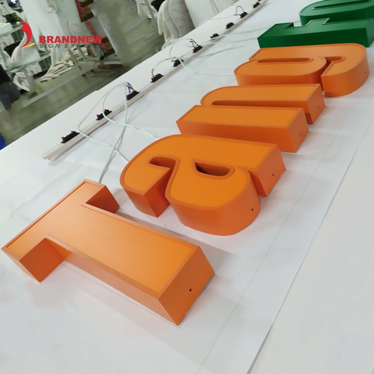 BRANDNEWSIGN Manufacturer Custom Shop Front Led Lights Business Store Acrylic Metal Channel Letter Logo Sign Carteles Luminosos