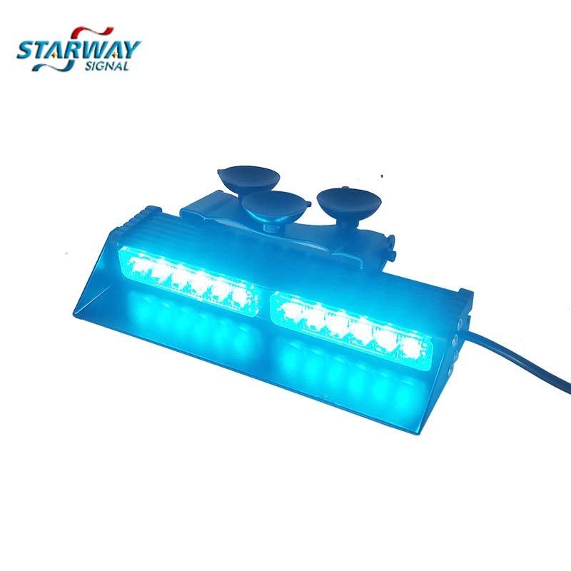 Led Warning Light Traffic Visor Dash Deck Light Interior Windshield Flash Strobe Warning Lights