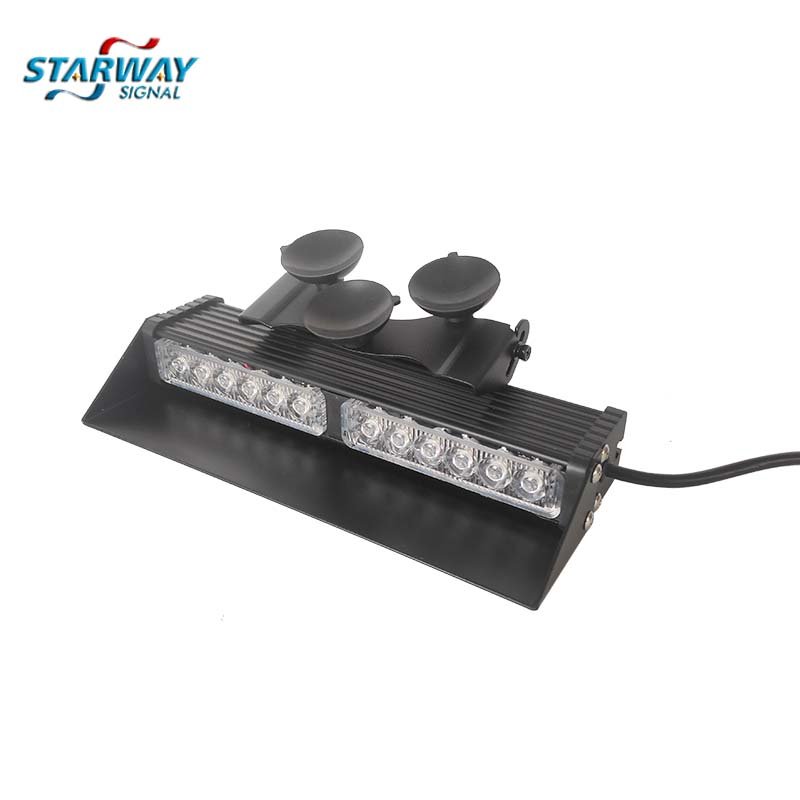 Led Warning Light Traffic Visor Dash Deck Light Interior Windshield Flash Strobe Warning Lights