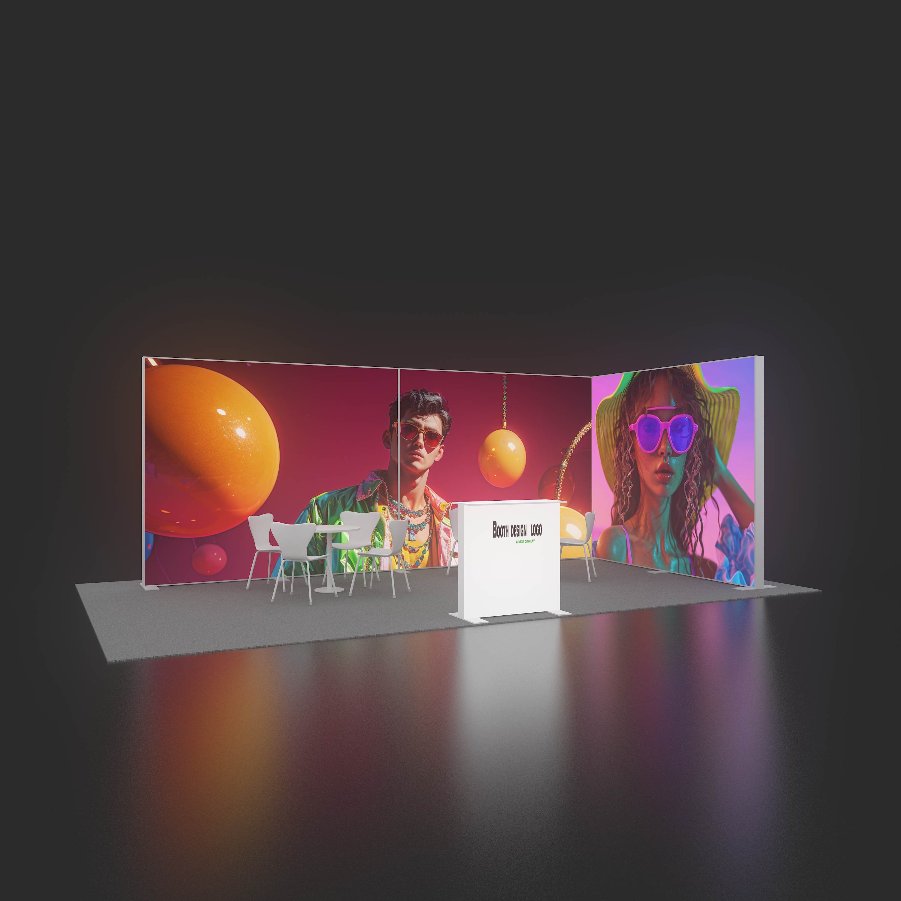 Agent Wanted Exhibition Stands Lighting Boxes for Advertising Exhibition Booth Portable Illuminated Seg Portable Lightbox