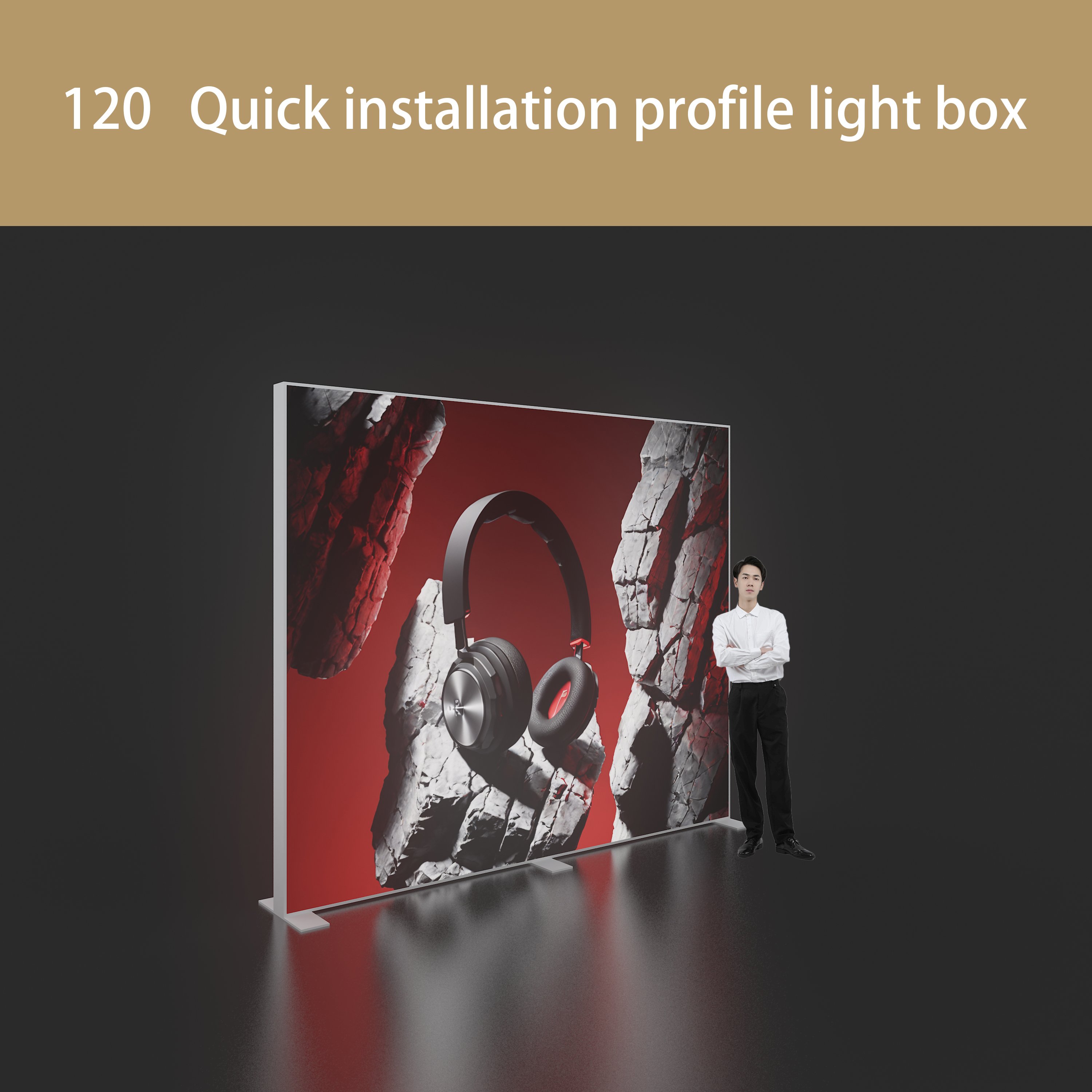 Agent Wanted Exhibition Stands Lighting Boxes for Advertising Exhibition Booth Portable Illuminated Seg Portable Lightbox