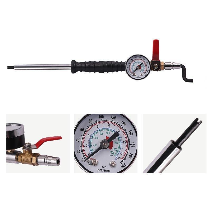Air Chuck With Handle Male Plug Gauge Tire Filler Npt for Head Inflator Car Gauge Compressor Inflator Gauge