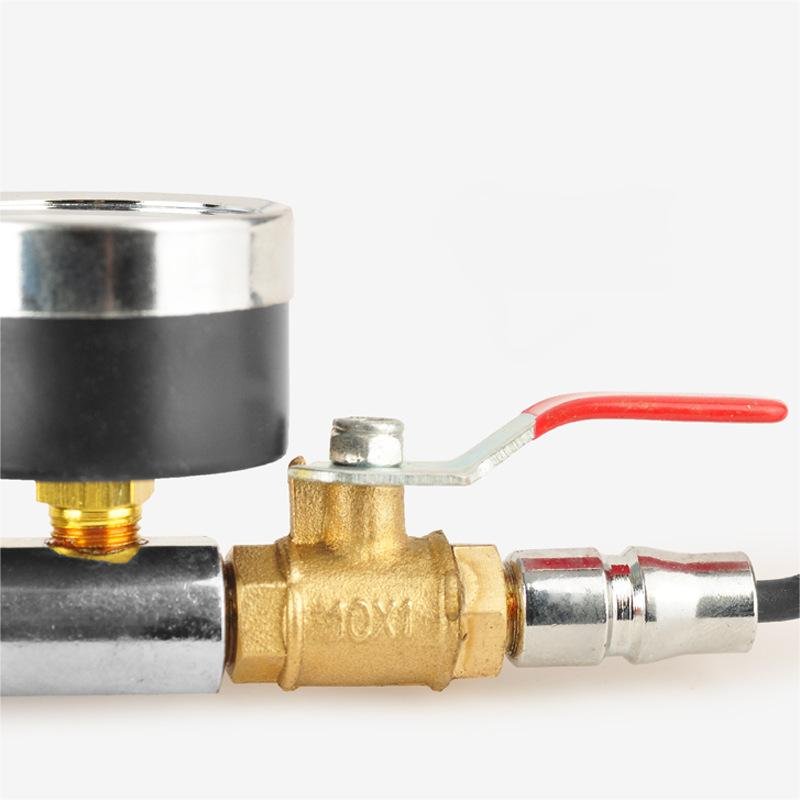 Air Chuck With Handle Male Plug Gauge Tire Filler Npt for Head Inflator Car Gauge Compressor Inflator Gauge