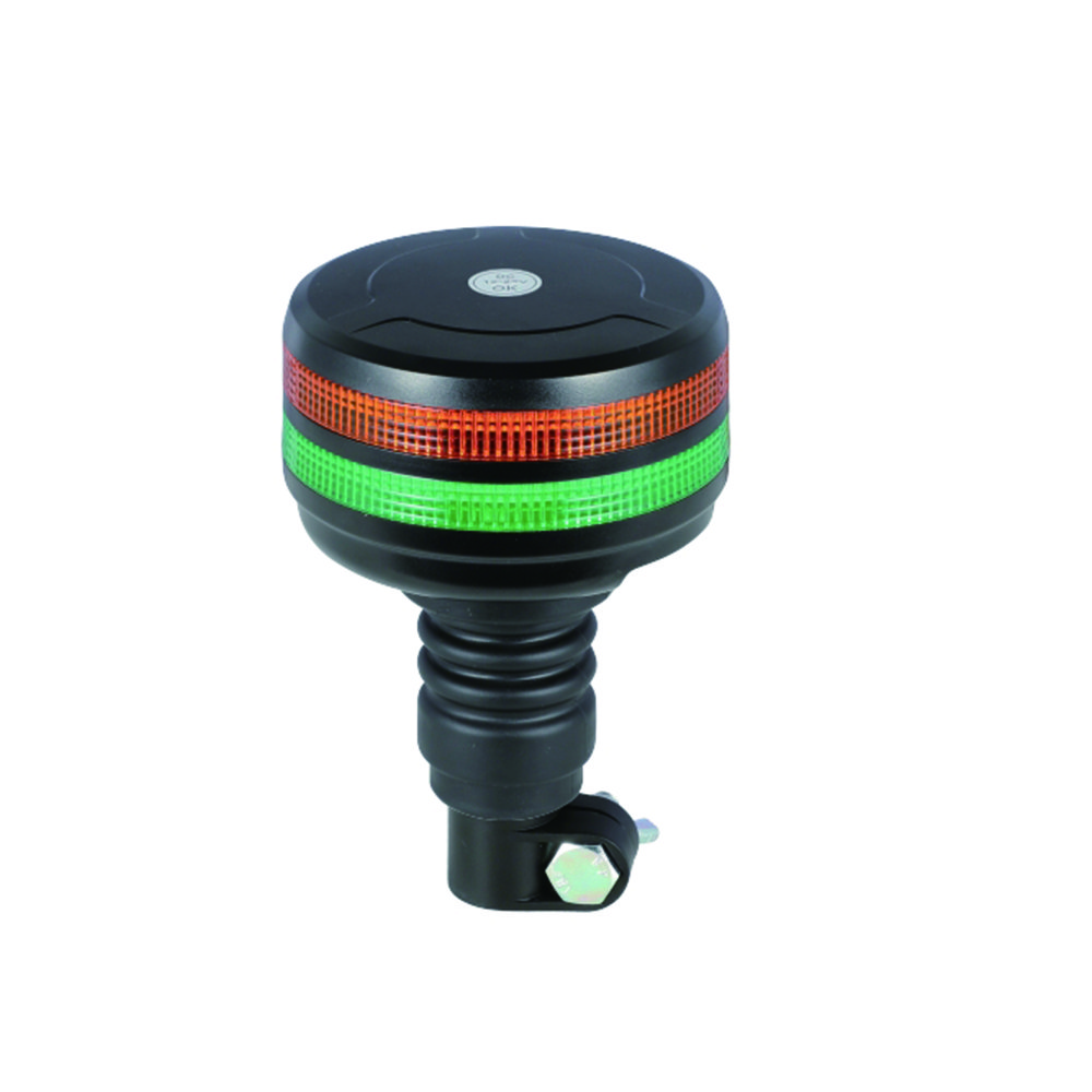 48W LED Warning Light Amber Green Two-Color Integrated Emergency Strobe Beacon for Forklift Tractor New Condition