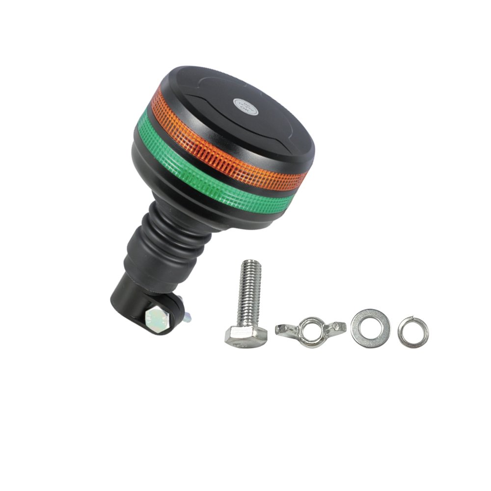 48W LED Warning Light Amber Green Two-Color Integrated Emergency Strobe Beacon for Forklift Tractor New Condition