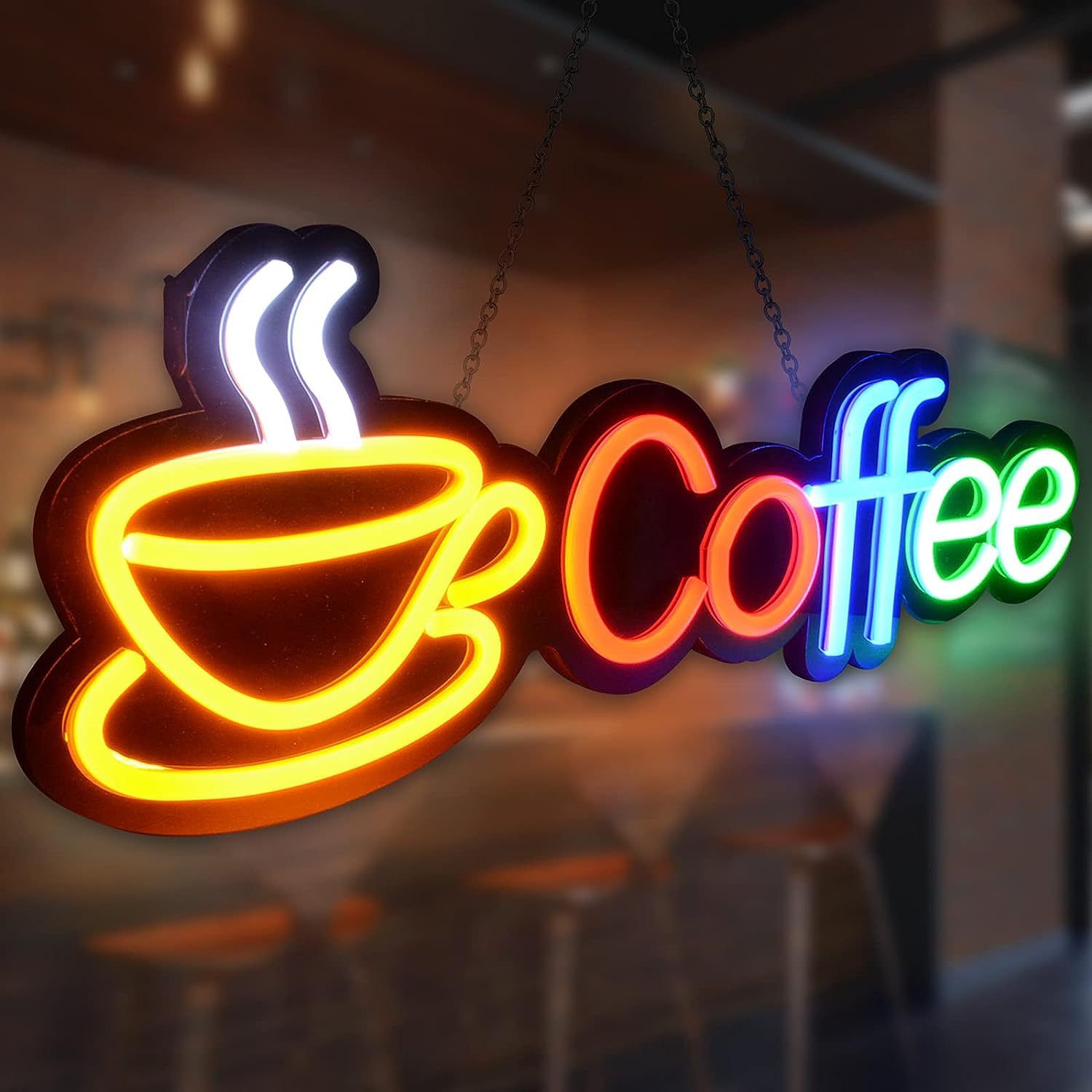 Rebow Wholesale Led logo Light DONT OVER THINK SHIT Neon Sign Coffee Neon Sign for Bedroom Party Home Decor