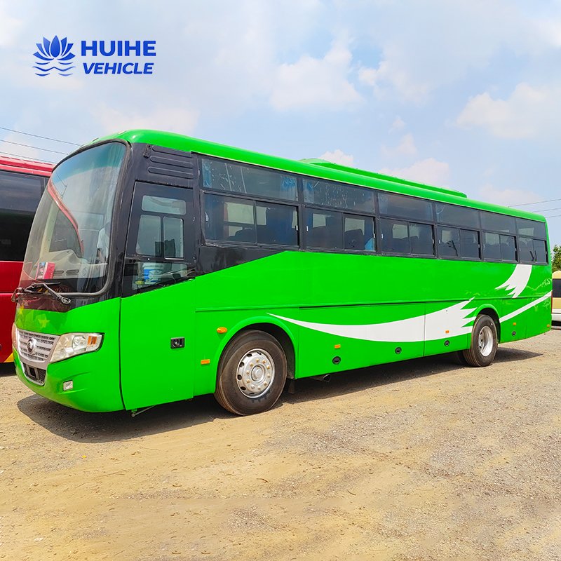 Used 55-Seater Coach Bus Left Hand Drive Diesel Fuel Manual Transmission Euro 3 Emission East Africa Second Hand Passenger Bus