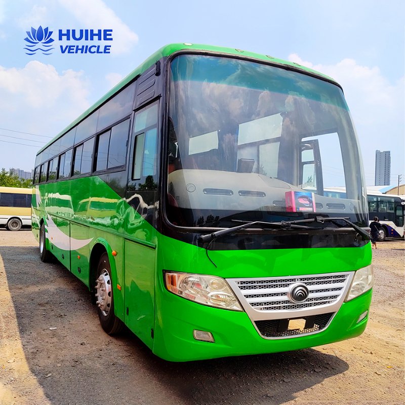Used 55-Seater Coach Bus Left Hand Drive Diesel Fuel Manual Transmission Euro 3 Emission East Africa Second Hand Passenger Bus
