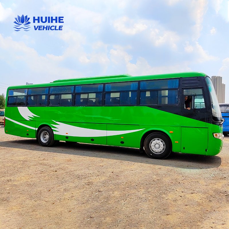 Used 55-Seater Coach Bus Left Hand Drive Diesel Fuel Manual Transmission Euro 3 Emission East Africa Second Hand Passenger Bus