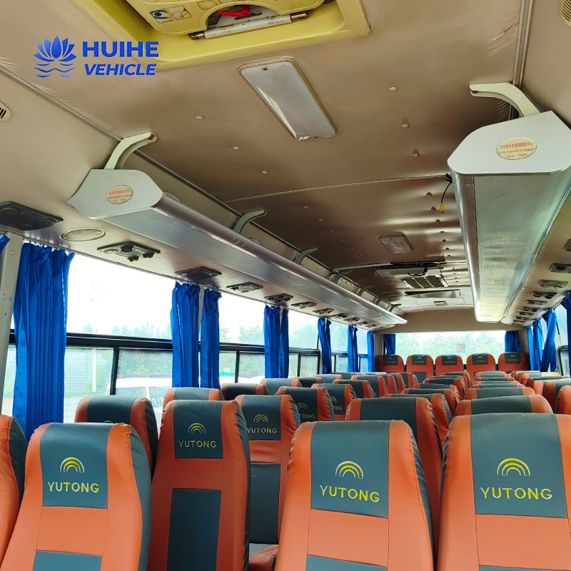 Used 55-Seater Coach Bus Left Hand Drive Diesel Fuel Manual Transmission Euro 3 Emission East Africa Second Hand Passenger Bus