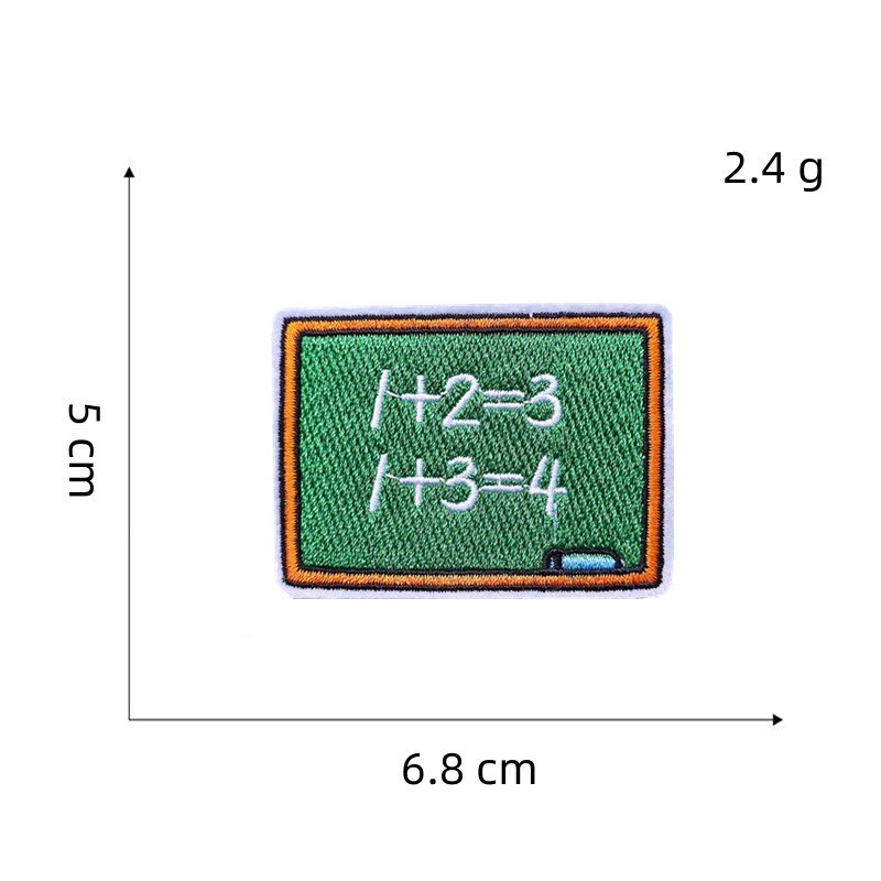Yiwu Wintop School Opens Study Stationery Theme Iron on Custom Patches Embroidered for Clothing