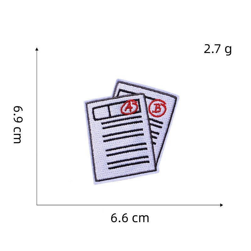 Yiwu Wintop School Opens Study Stationery Theme Iron on Custom Patches Embroidered for Clothing