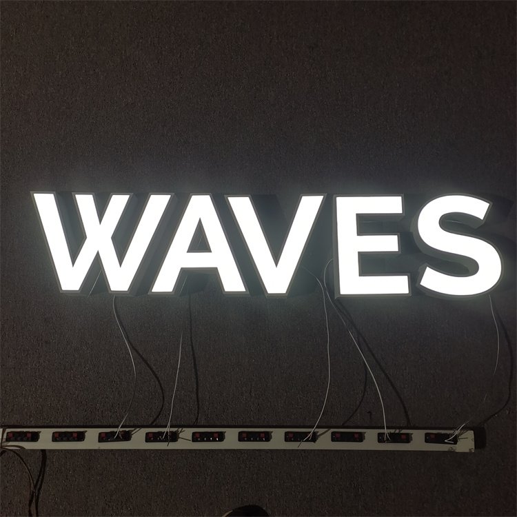 Customized 3d Luminous Acrylic Letter External Illuminated Building Signs Led Channel Letters for Shop