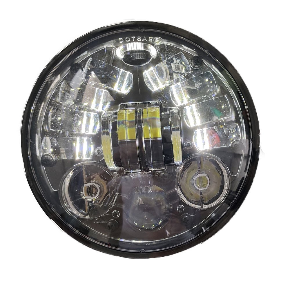 Motorcycle 5.75Inch Round 70w LED Headlights Round H4 LED Motorcycle Headlight with High Low Beam Motorcycle LED Headlight